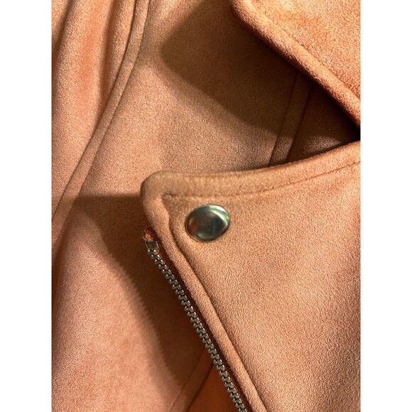 OLD NAVY Faux Suede Moto Jacket Pink Women's Size SP - Picture 8 of 12